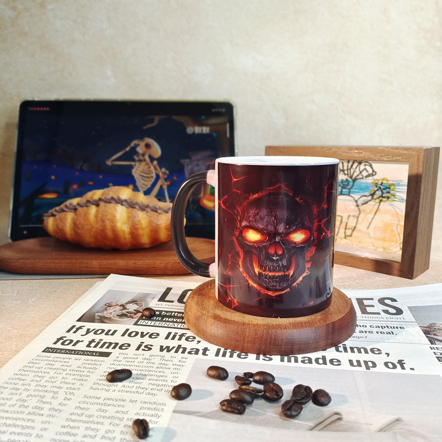 Halloween Skull Color-Changing Mug