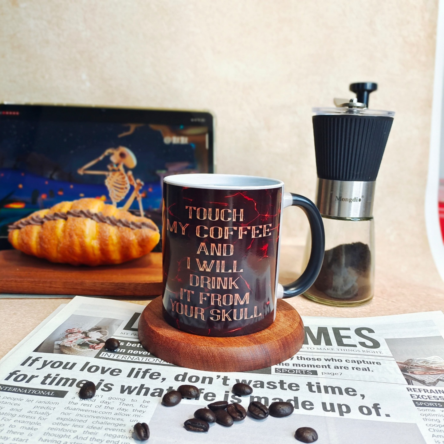 Halloween Skull Color-Changing Mug