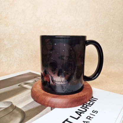Skull and Rose Color-Changing Mug