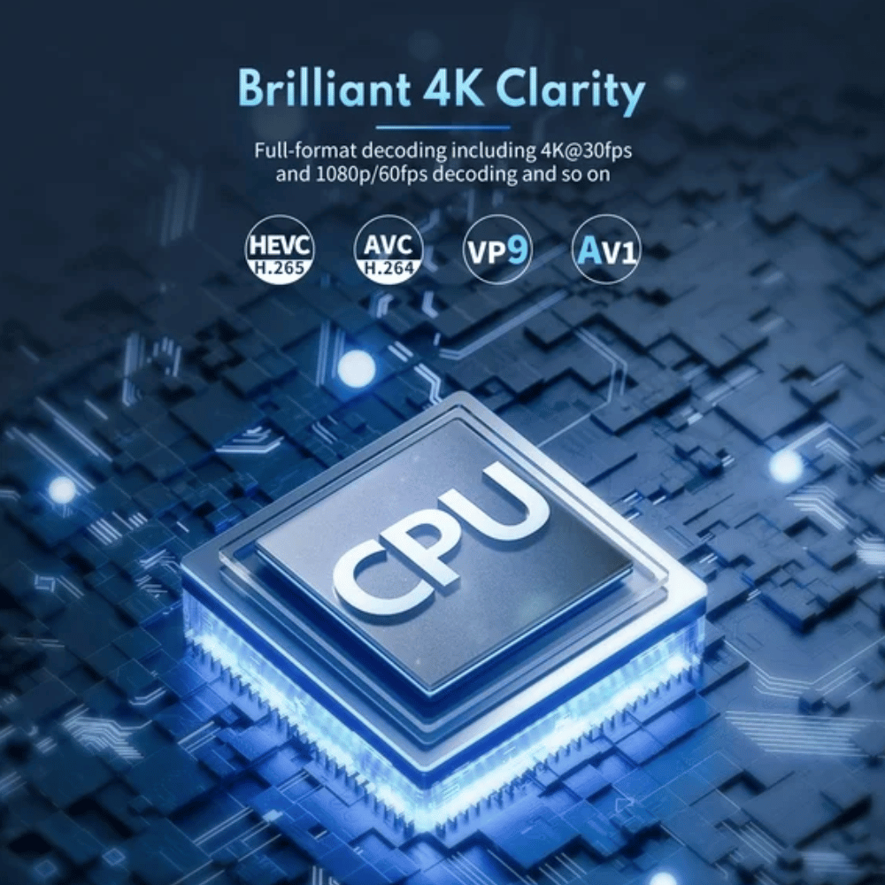 Mini Smart Projector – Full HD 1080P with 4K Support