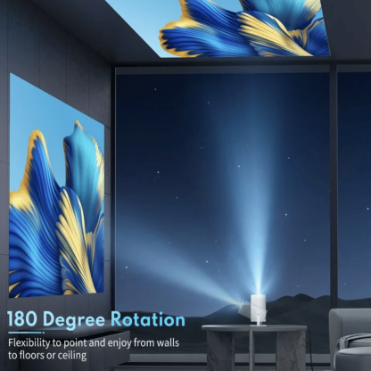 Mini Smart Projector – Full HD 1080P with 4K Support