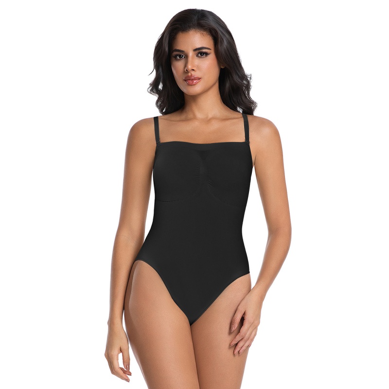 Removable-Strap Square-Neck Sculpting Bodysuit