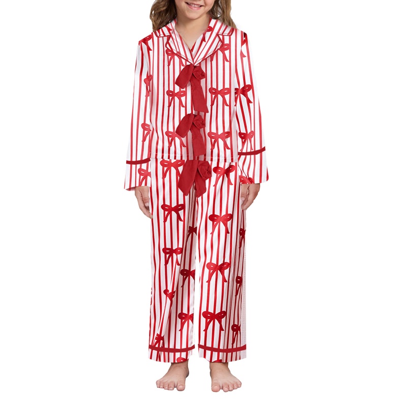 Christmas Digital Print Long Sleeve Pajama Set for Women