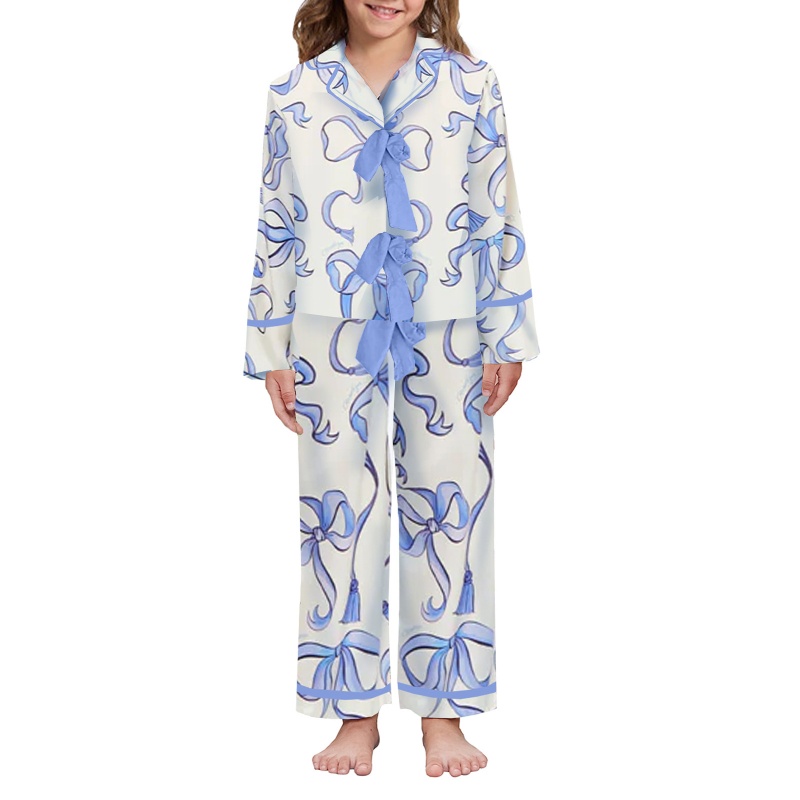 Christmas Digital Print Long Sleeve Pajama Set for Women