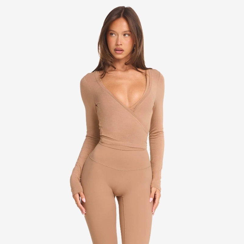 Trendy Long Sleeve Slim Top for Women 