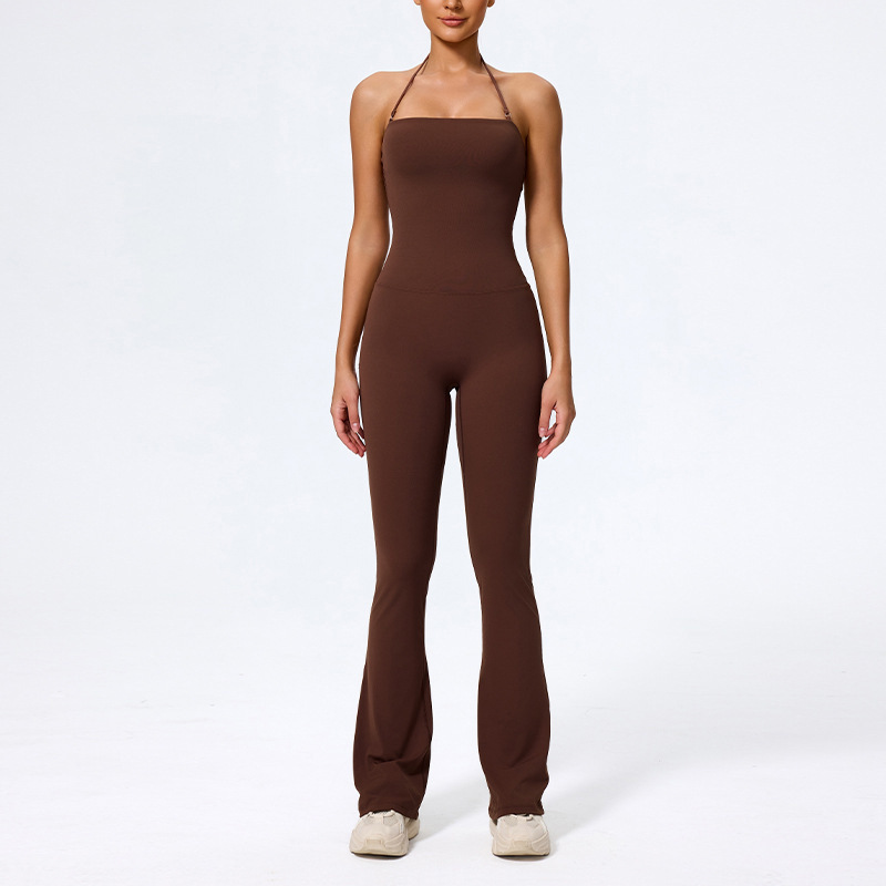 High-Stretch Seamless Yoga Jumpsuit