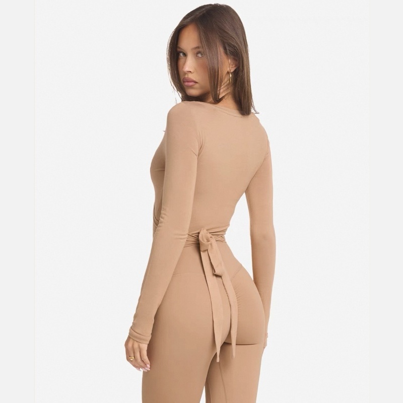 Trendy Long Sleeve Slim Top for Women 