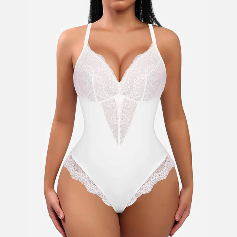 Low-back Ultra-versatile Lace Bodysuit