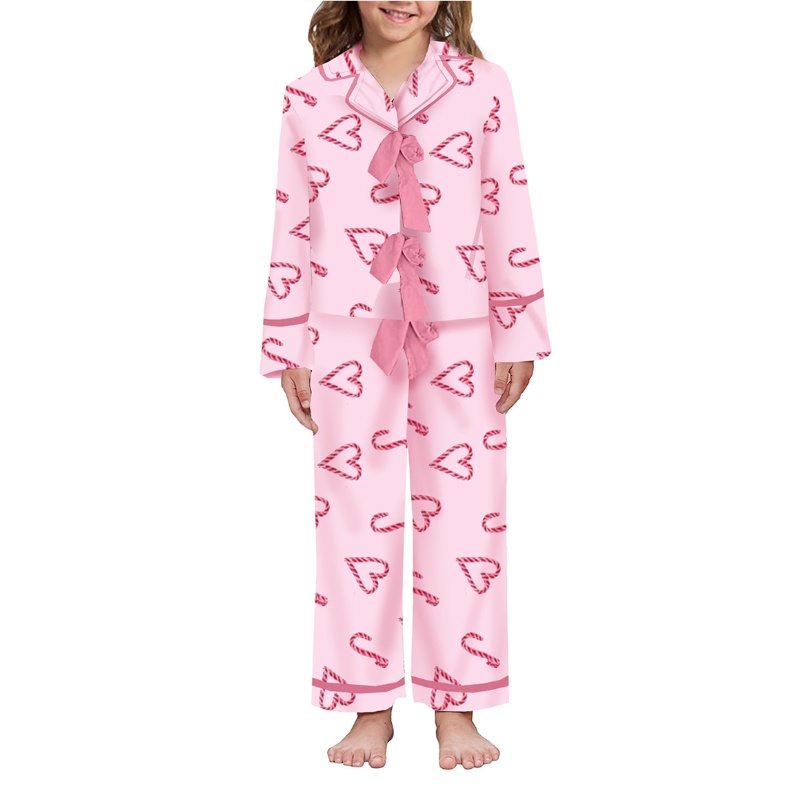 Christmas Digital Print Long Sleeve Pajama Set for Women