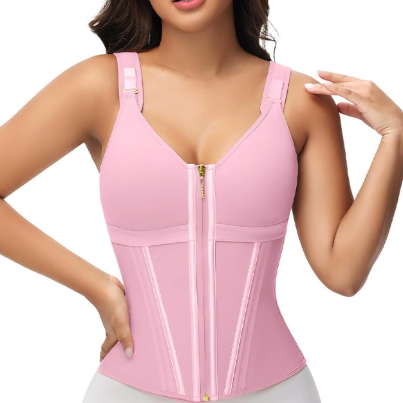 Enhanced Breathable Mesh Shapewear Top with Waist Belt