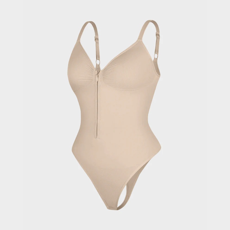 Seamless Shaping Tummy Control Zipper Bodysuit