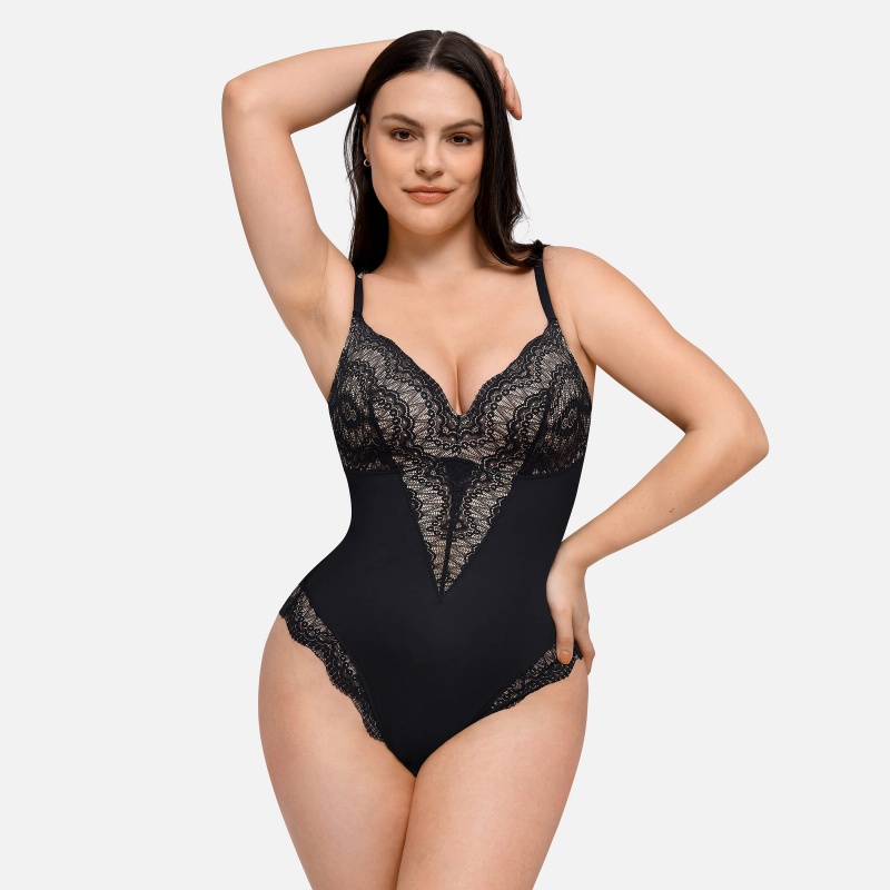 Low-back Ultra-versatile Lace Bodysuit