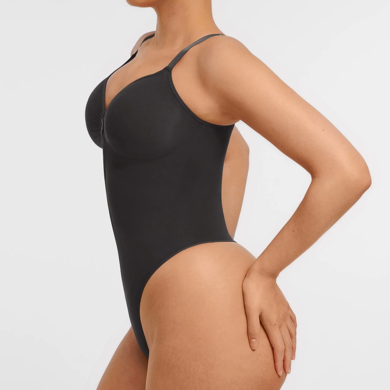 Seamless Shaping Tummy Control Zipper Bodysuit