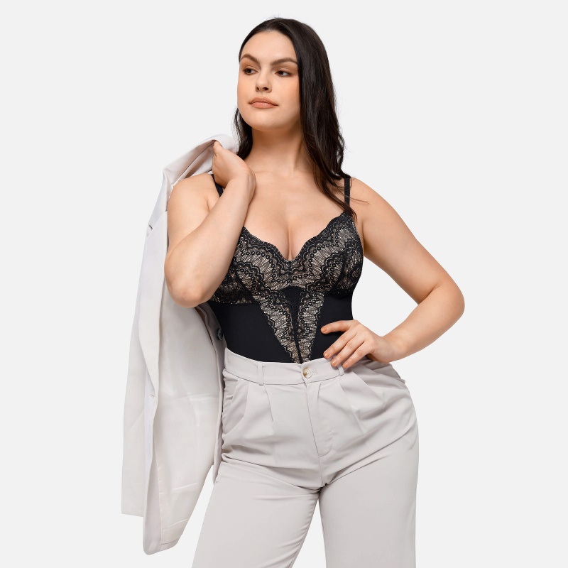 Low-back Ultra-versatile Lace Bodysuit