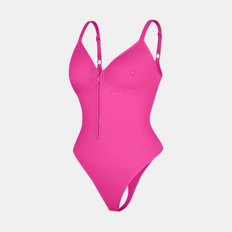 Seamless Shaping Tummy Control Zipper Bodysuit