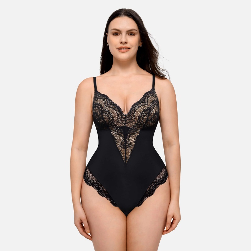 Low-back Ultra-versatile Lace Bodysuit