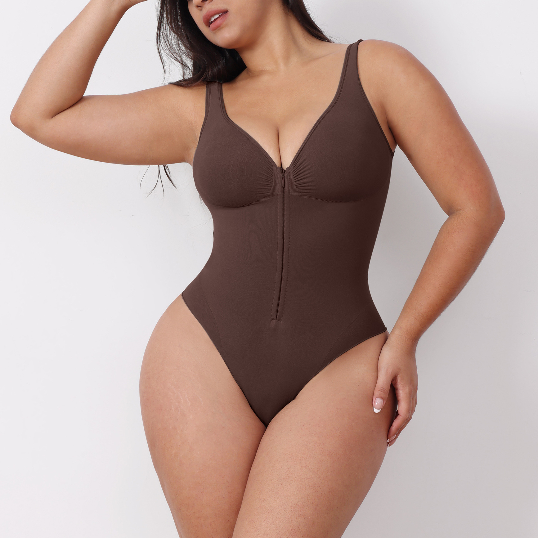 Seamless Body Shaper Tummy Control Camisole Bodysuit