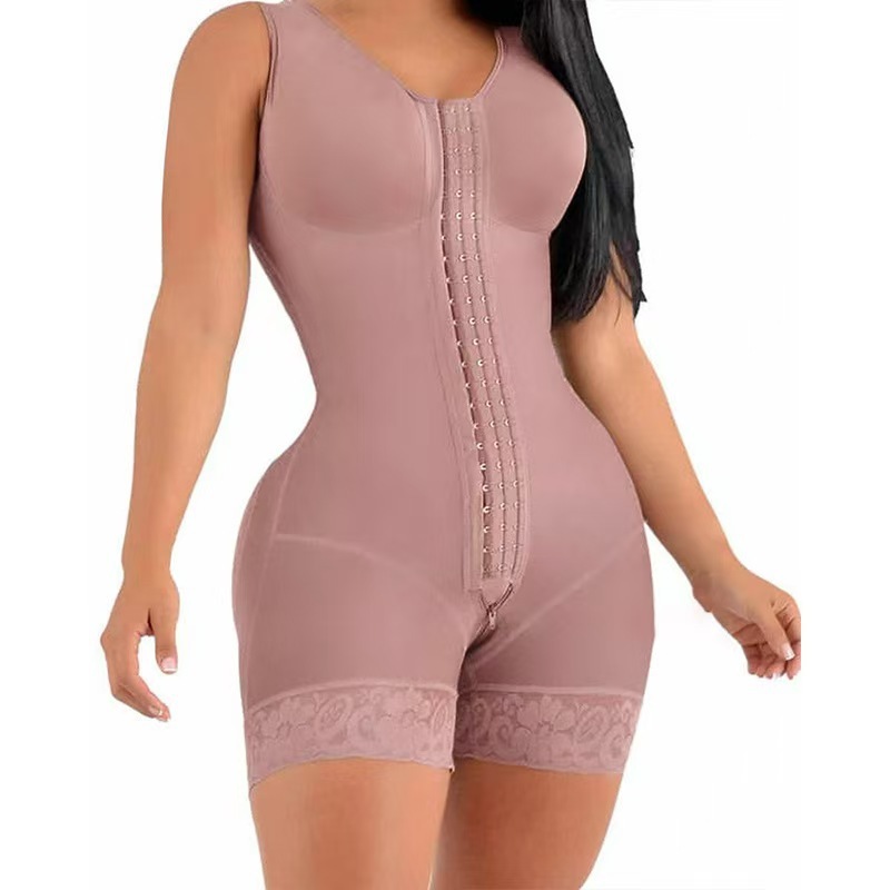 Enhanced Double-Layer Waist Trainer Tummy Control Open-Crotch Shapewear Bodysuit