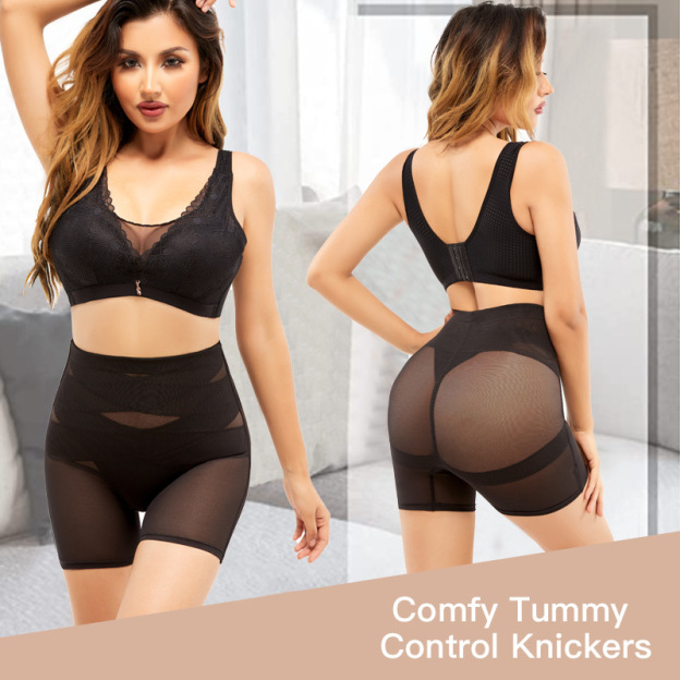 Mesh Breathable Shapewear Leggings – Tummy Control & Butt Lift