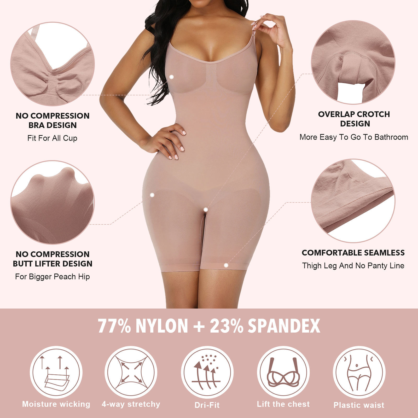 Tummy Control Shapewear Bodysuit