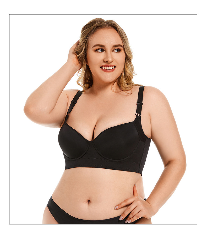 Adjustable Deep V Back Sports Bra (Anti-Sag, Lift Design)