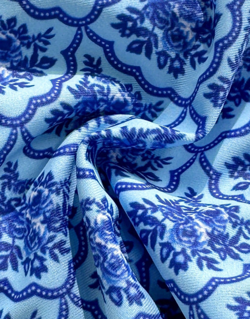 🌸 Vintage Pattern Triangle Bikini Set