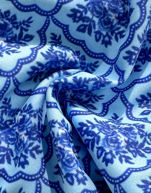 🌸 Vintage Pattern Triangle Bikini Set