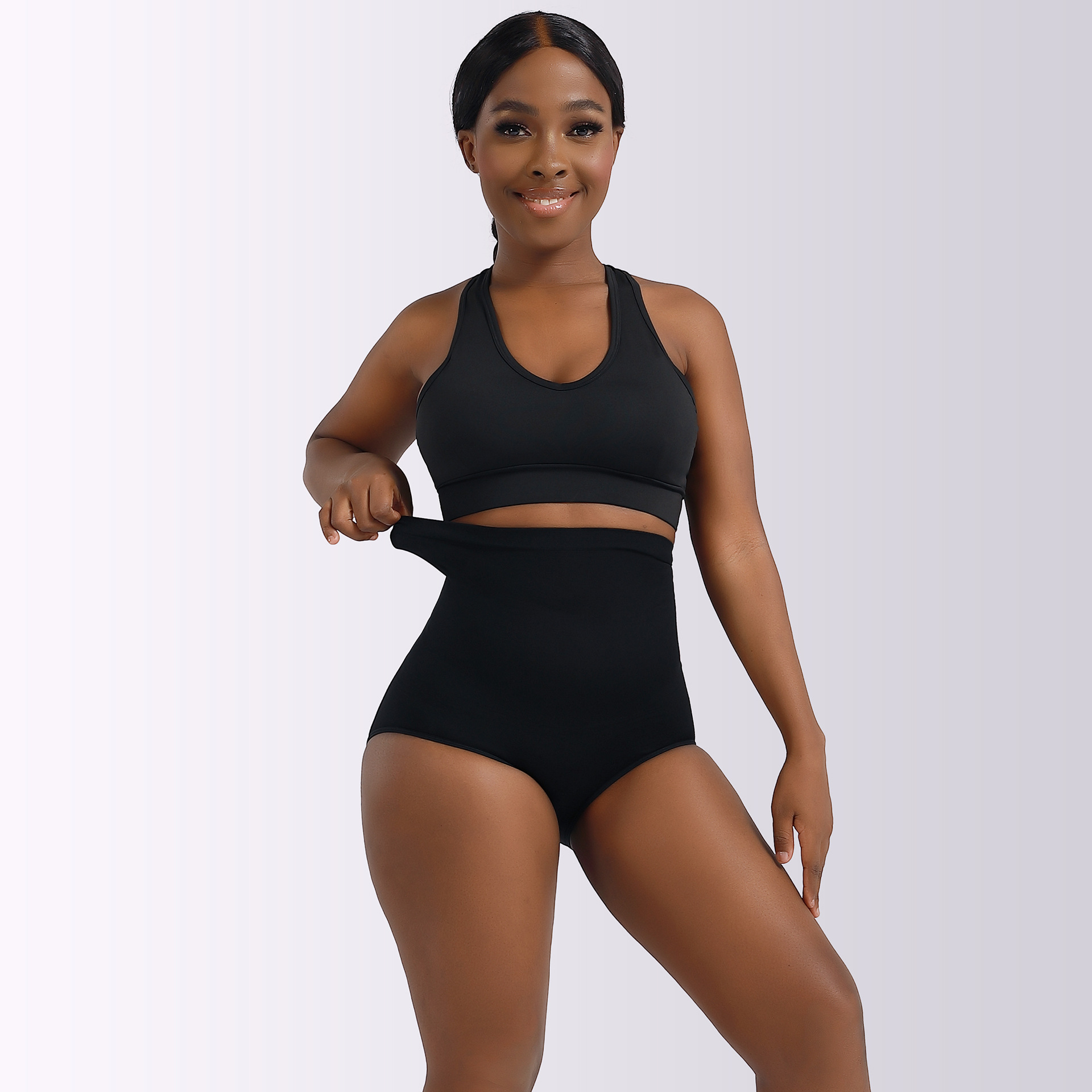 High-Waist Tummy Control Body Shaper Shorts