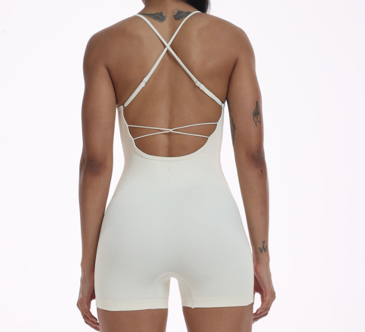 Backless Workout Jumpsuit