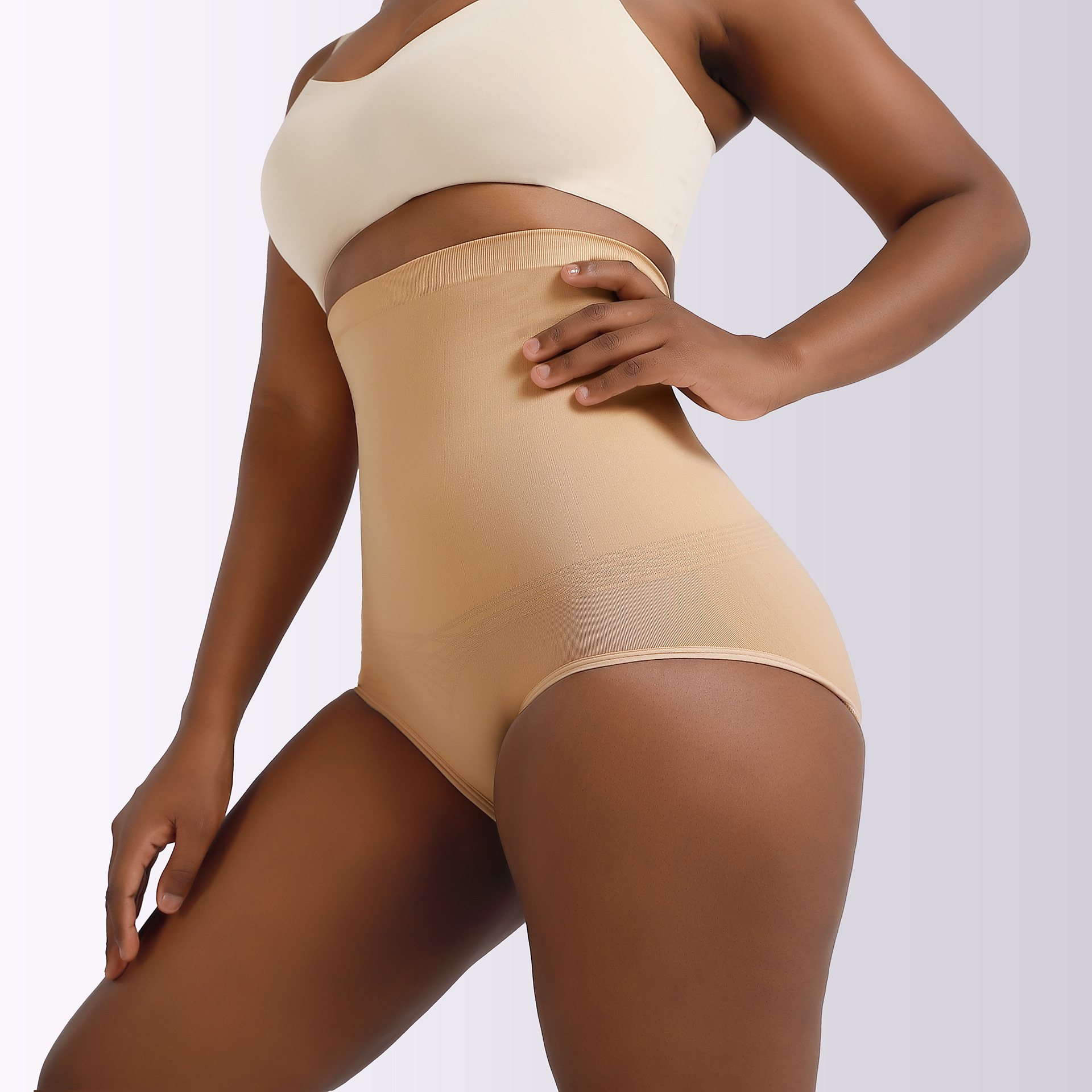 High-Waist Tummy Control Body Shaper Shorts