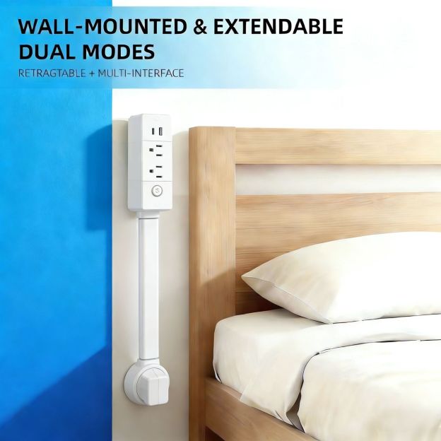 Electrical Outlet Extender for Sofa and Bedside