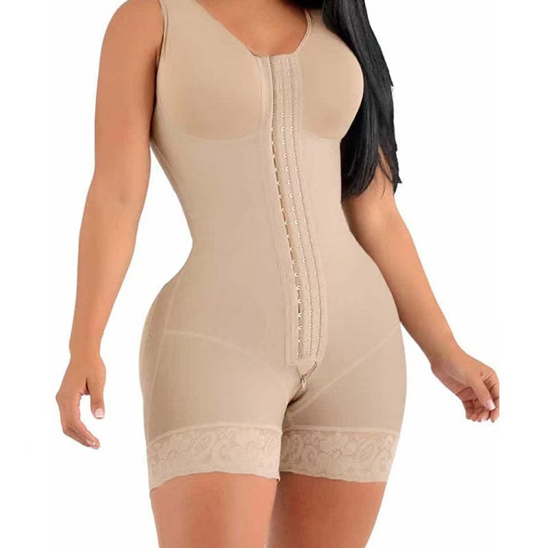 Enhanced Double-Layer Waist Trainer Tummy Control Open-Crotch Shapewear Bodysuit