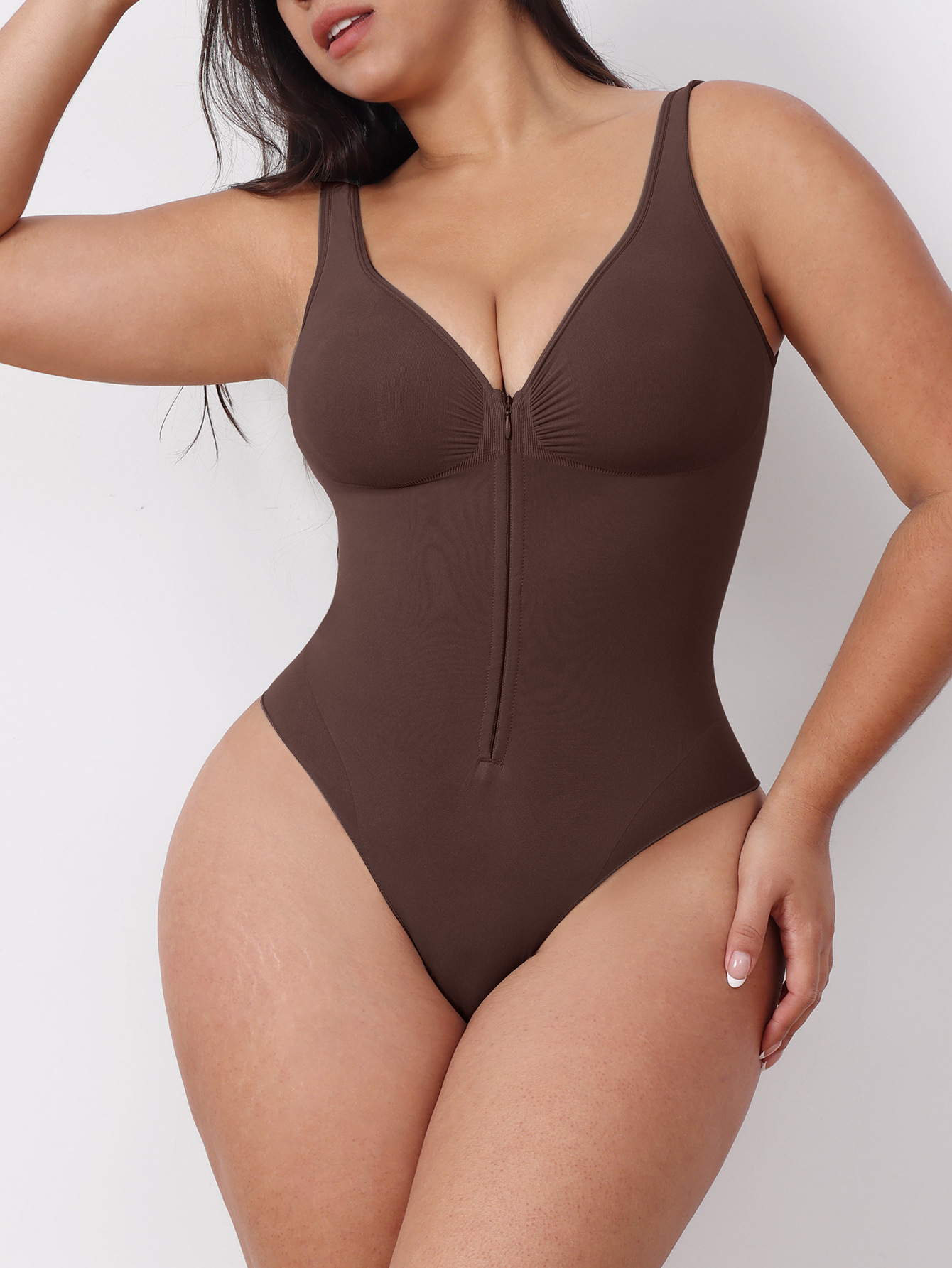 Seamless Body Shaper Tummy Control Camisole Bodysuit