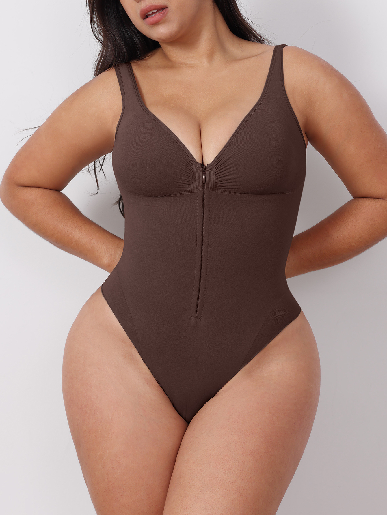 Seamless Body Shaper Tummy Control Camisole Bodysuit
