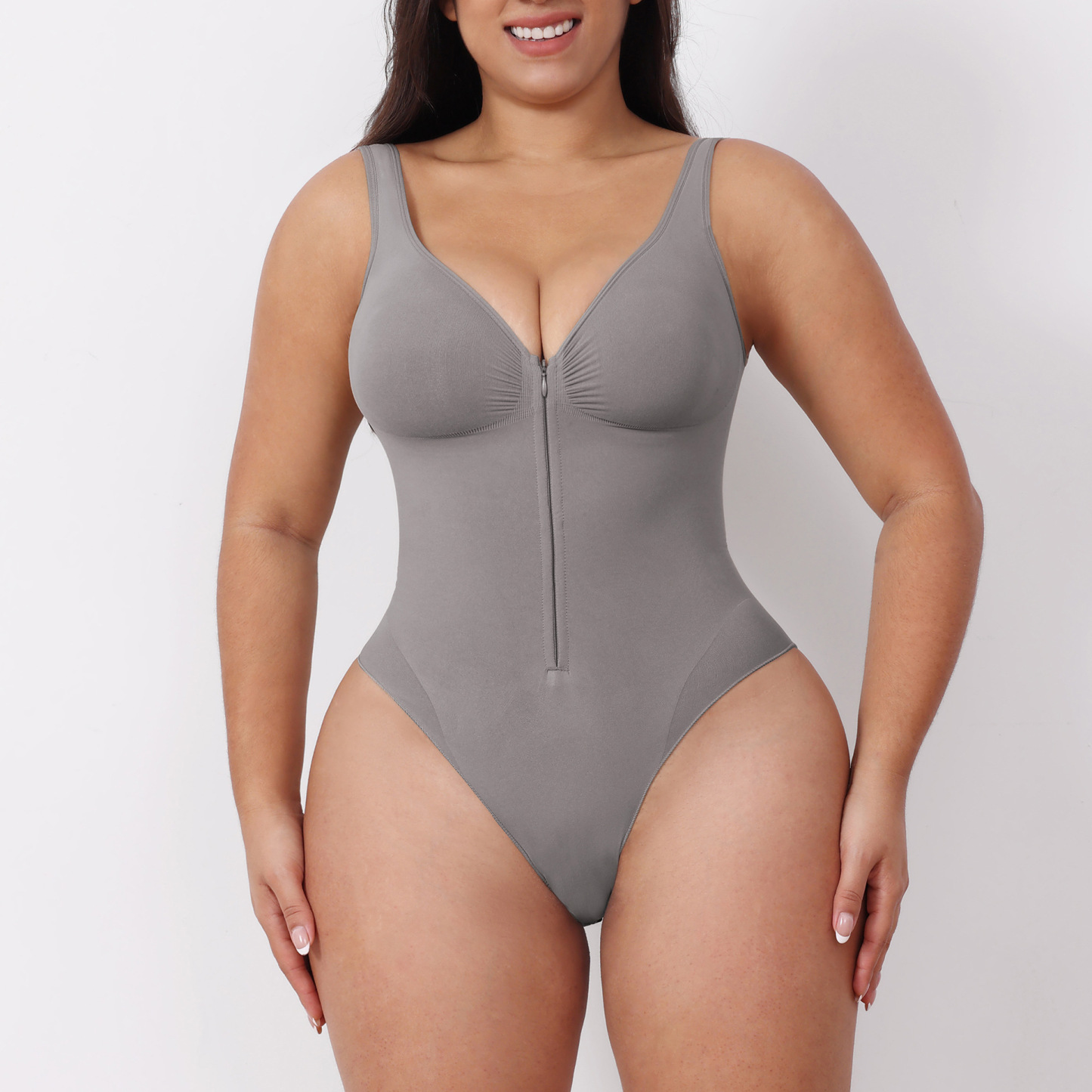 Seamless Body Shaper Tummy Control Camisole Bodysuit