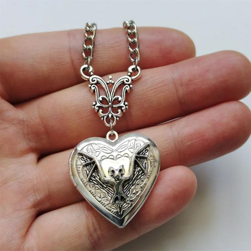 Personalized Silver Heart Photo Locket Necklace