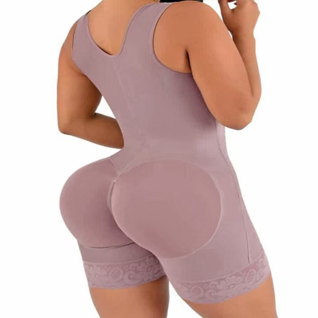 Enhanced Double-Layer Waist Trainer Tummy Control Open-Crotch Shapewear Bodysuit