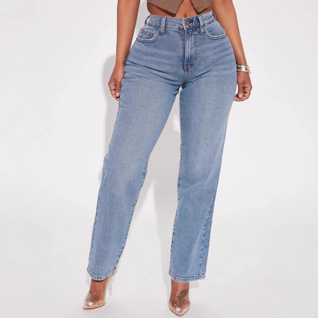 Sexy BBL Mid-Low Rise Butt-Lifting Wide Leg Jeans
