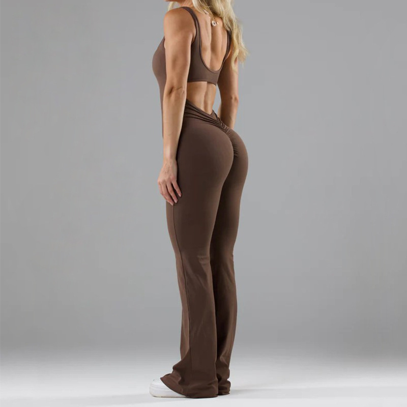 Seamless Cutout Slim-Fit Yoga Jumpsuit