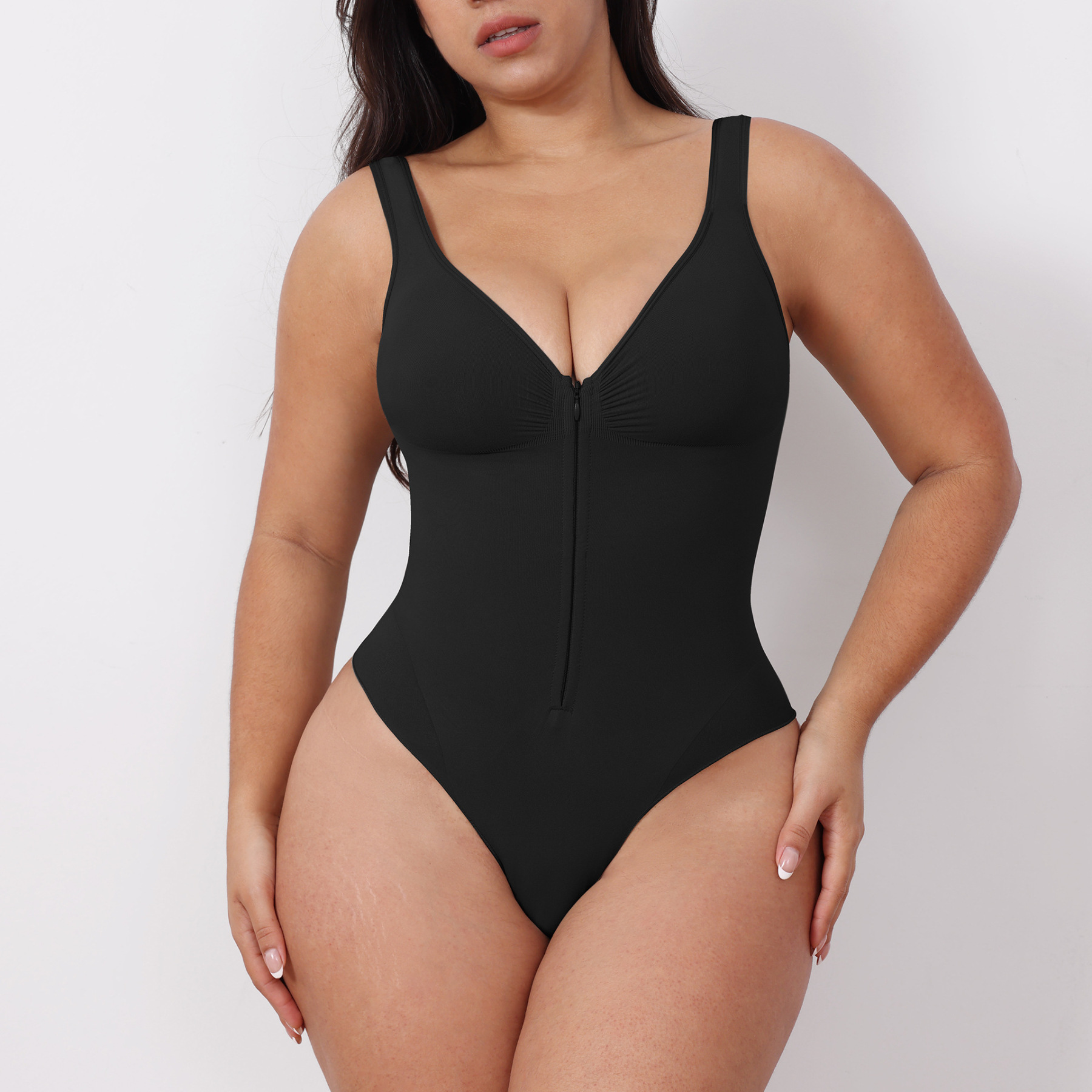 Seamless Body Shaper Tummy Control Camisole Bodysuit