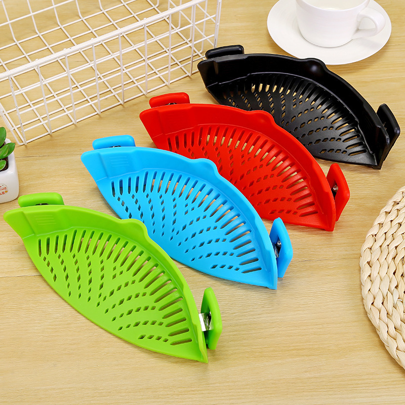 Clip-On Silicone Pot Strainer – Heat Resistant 🍝
