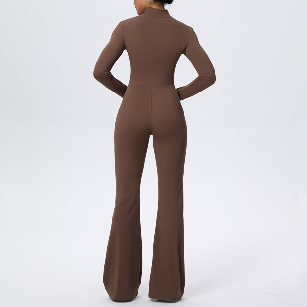 Cloud-Feel Long Sleeve Seamless Yoga Jumpsuit