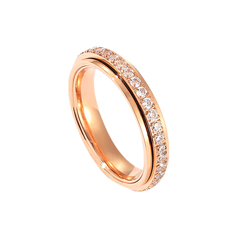 Rotating Starry Sky Ring – Sparkling Spinner Statement Ring ✨