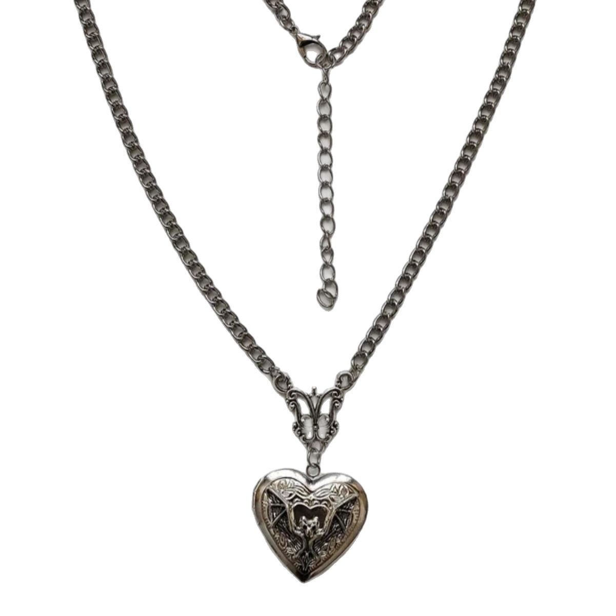 Personalized Silver Heart Photo Locket Necklace