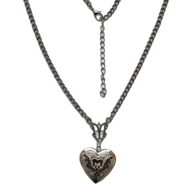 Personalized Silver Heart Photo Locket Necklace