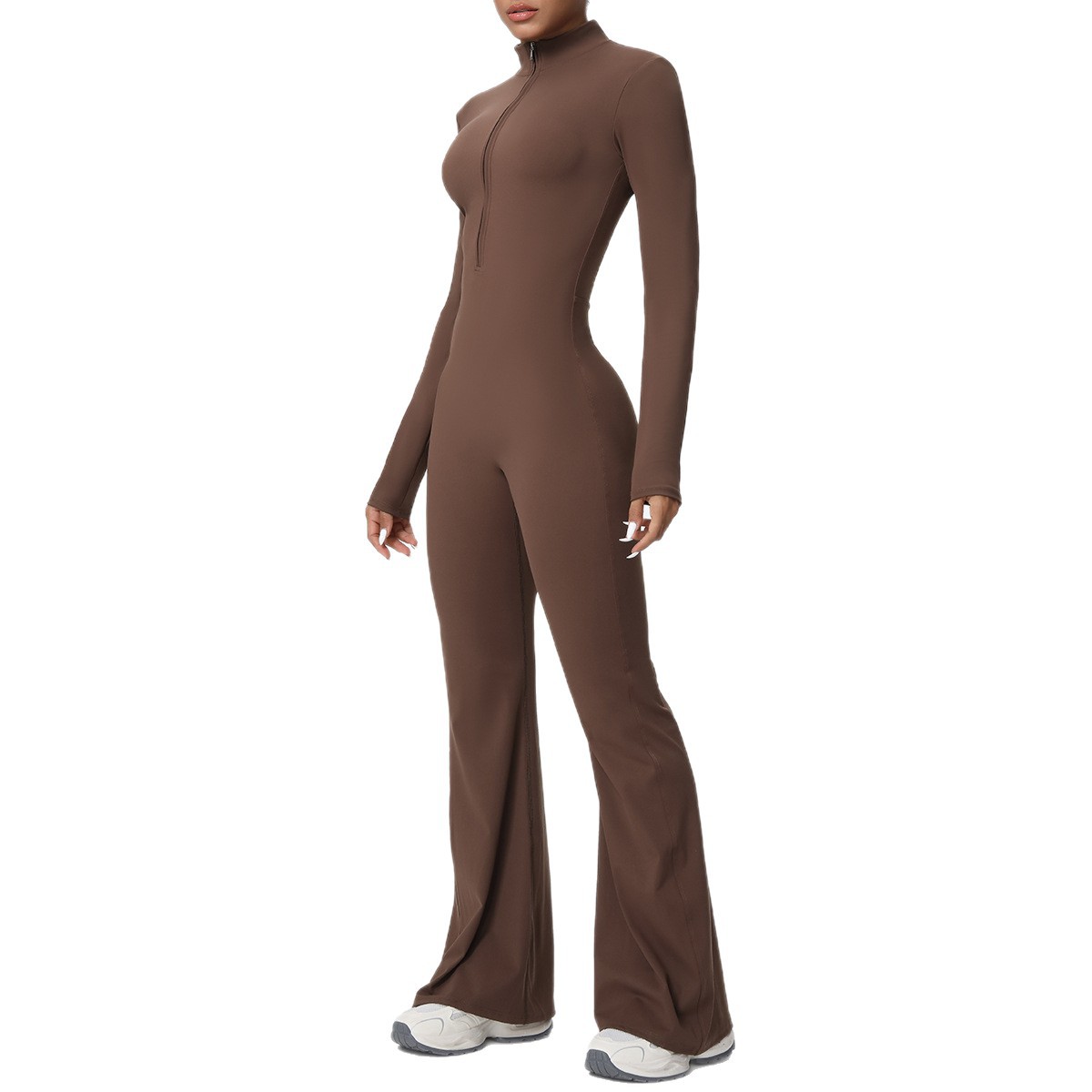 Cloud-Feel Long Sleeve Seamless Yoga Jumpsuit