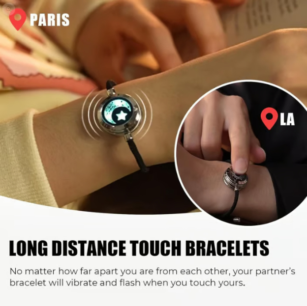 🔥 2-Pack Sun & Moon Bracelets – Luminous Couples Jewelry for Long-Distance Love