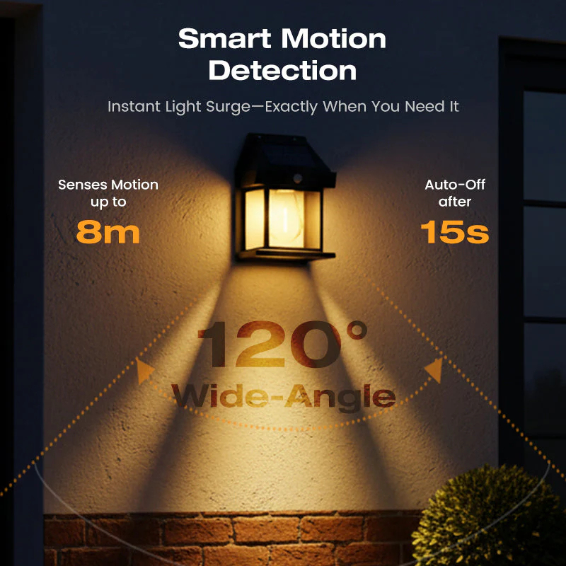 💡 SOLAR WALL LIGHT - Motion Sensor & Weatherproof 🌟🛒