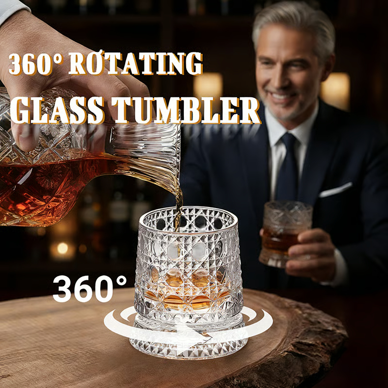 🍻The Zenith 360° Kinetic Crystal Whiskey Tumbler