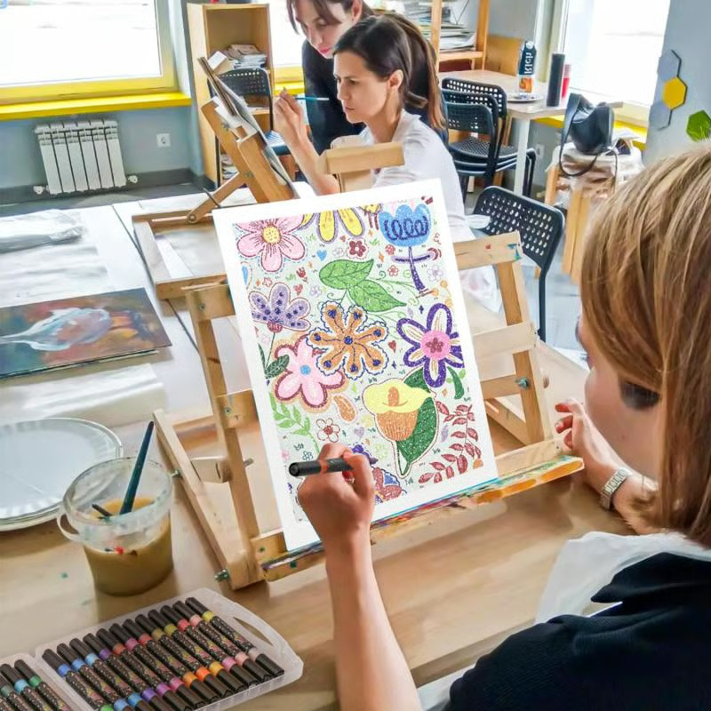 🔥Last Day Discount 49% Off🎨24/48/72/96 Colors Glitter Effect Brush Markers